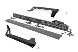Rough Country 70504BLDRLA Windshield Mount 50" LED Light Bar Kit for Jeep JK