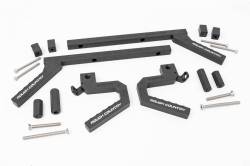 Rough Country Front/Rear Aluminum Grab Handles Black for Jeep Wrangler JK 6509