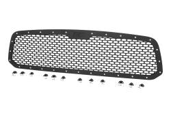 Rough Country Suspension Systems - Rough Country Front Mesh Grille Insert Black for 13-18 Ram 1500 70197 - Image 2