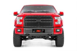 Rough Country Suspension Systems - Rough Country 70191 Front Mesh Grille Insert Black for 15-17 Ford F150 - Image 2