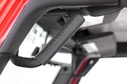 Rough Country Suspension Systems - Rough Country Front Steel Grab Handles Black for Jeep Wrangler JK 6501 - Image 3
