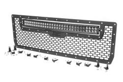 Rough Country Suspension Systems - Rough Country 70190 Front Mesh Grille Insert w/LED Black for 14-15 Sierra 1500 - Image 3