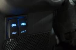 Rough Country Suspension Systems - Rough Country Dual Slot Auxiliary Switch Bezel Black 709B-2 - Image 2