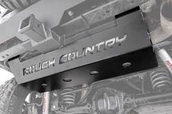 Rough Country 779 Muffler Skid Plate Black for 07-18 Jeep Wrangler JK