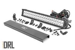 Rough Country Chrome Series 20" Dual Row LED DRL Light Bar EACH 70920DA