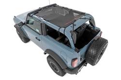 Rough Country Suspension Systems - Rough Country Extended Mesh Bikini Top Black 21-25 Ford Bronco 4DR 85116 - Image 6