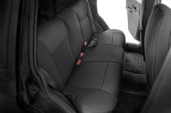 Rough Country Suspension Systems - Rough Country Front/Rear Seat Covers Black for 84-96 Cherokee XJ 91021A - Image 2