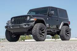 Rough Country Suspension Systems - Rough Country Contoured Drop Step Nerf Bars Black for Wrangler JL 2DR 90761 - Image 4