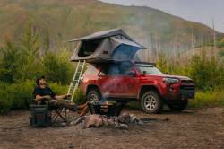 Rough Country Suspension Systems - Rough Country Soft Side Rack Mount Roof Top Tent w/Ladder-Gray 99050 - Image 6