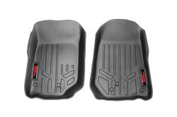 Rough Country Front/Rear Floor Liners Black for Jeep Wrangler TJ M-60200