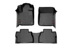 Rough Country Front/Rear Floor Liners Black for 14-21 Tundra CrewMax M-71770