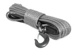Rough Country Suspension Systems - Rough Country Synthetic Winch Rope 3/8" x 85' Gray RS117 - Image 1