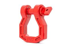 Rough Country Suspension Systems - Rough Country 4.75 Ton 3/4" Pin Forged D-Ring Shackles Red Pair RS119 - Image 3