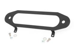 Rough Country Suspension Systems - Rough Country Hawse Fairlead License Plate Mount Bracket Black RS138 - Image 1