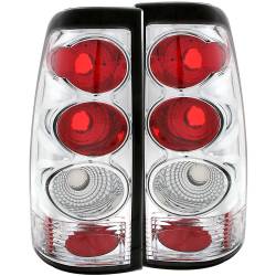 Anzo USA Chrome Euro Clear Lens Taillight Set Silverado/Sierra Trucks 211023