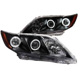 Anzo USA 121181 Projector Headlight Set w/CCFL Halo Black for 07-09 Toyota Camry