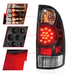 Anzo USA - Anzo USA Black LED Clear Lens Taillight Set for Tacoma 311042 - Image 3