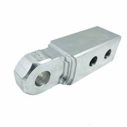 Royal Hooks Billet Aluminum Hitch Receiver Tow Shackle Raw Finish RHO-12018-RW