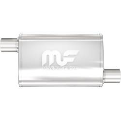 MagnaFlow Exhaust Products - MagnaFlow 11239 Straight-Through Muffler 3" Offset/Offset 4x14x9 Body Round - Image 1