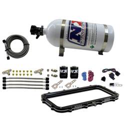 Nitrous Express - Nitrous Express 20940-10 Holley High Ram Plenum Plate System w/10lb Bottle - Image 1