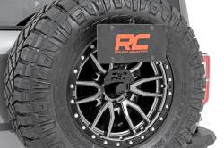 Rough Country Suspension Systems - Rough Country 510910 Black Heavy Duty Rear Bumper w/LEDs Black for 21-25 Bronco - Image 4