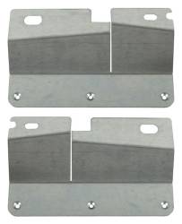 Gatorback 12" Rear Mud Flap Brackets-Silver Silverado/Sierra GB755008