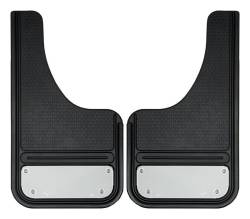 Gatorback - Gatorback Mini Cut-Style 10"x18" Black Mud Flaps Blank Stainless GB1018CUTSS - Image 1