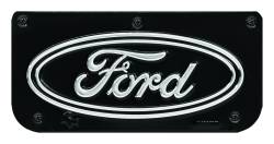 Gatorback - Gatorback Replacement 12" Mud Flap Plate Black Ford Oval Logo GB755725 - Image 1
