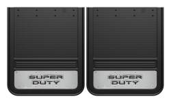 Gatorback - Gatorback 21"x24" Rear Dually Black Mud Flaps Super Duty Logo GA2124SD - Image 1