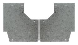 Gatorback 12" Rear Mud Flap Brackets-Silver Silverado/Sierra GB756056