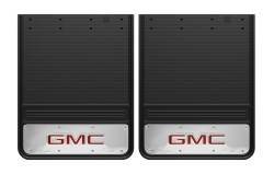 Gatorback - Gatorback GB1924GR-2 19"x24" Rear Dually Black Mud Flaps GMC Logo - Image 1