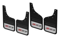 Gatorback 12" Black Front/Rear Mud Flap Set Silverado HD GCR202K-Z71-2