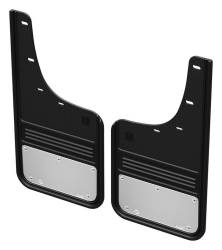 Gatorback 12" Front Mud Flaps Set Black Silverado HD GCR202F-SS