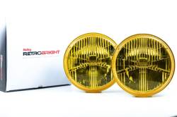 Morimoto LFRB115 Holley RetroBright LED Headlights Euro Yellow 7" Each