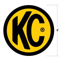 KC Hilites - KC HiLiTES 9910 Decal 6" Round KC Logo Yellow Black Each - Image 2