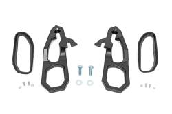 Rough Country Suspension Systems - Rough Country RS185 Front Forged Tow Hooks w/Bezel Black for 19-21 Ram 1500 - Image 1