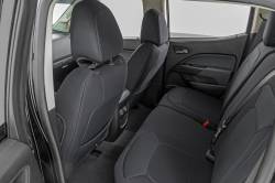 Rough Country Suspension Systems - Rough Country 91051 Front/Rear Seat Covers Black for 15-22 Colorado/Canyon Crew - Image 5
