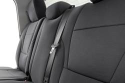 Rough Country Suspension Systems - Rough Country Front/Rear Seat Covers Black for 22-25 Toyota Tundra CrewMax 91054 - Image 3