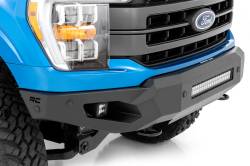 Rough Country Suspension Systems - Rough Country 10809A High Clearance Black Front Bumper for 21-23 Ford F150 - Image 3