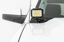 Rough Country Suspension Systems - Rough Country A-Pillar 2" LED Ditch Light Kit-Spot Silverado/Sierra 1500 71054 - Image 2