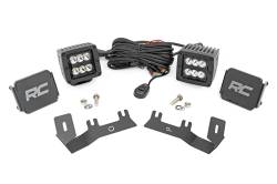 Rough Country Suspension Systems - Rough Country A-Pillar 2" LED Ditch Light Kit-Spot Silverado/Sierra 1500 71052 - Image 1