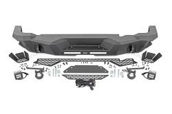 Rough Country Suspension Systems - Rough Country 51092 Black Heavy Duty Rear Bumper w/LEDs for 21-25 Ford Bronco - Image 5