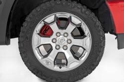 Rough Country Suspension Systems - Rough Country 71148A Bolt-On Front/Rear Caliper Covers Red for 19-26 Ram 1500 - Image 3