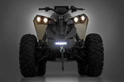 Rough Country Suspension Systems - Rough Country 97071 Front Winch Bumper w/4.5K Winch/6" LED for Can-Am Renegade - Image 5