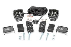 Rough Country Suspension Systems - Rough Country 93079 A-Pillar 2" LED Pod Ditch Light Kit for Polaris RZR Pro XP - Image 1