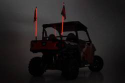 Rough Country Suspension Systems - Rough Country LED Whip Light Mounts Black for Polaris Ranger 93049 - Image 4