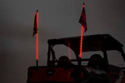 Rough Country Suspension Systems - Rough Country LED Whip Light Mounts w. 48" LED Whips for Polaris Ranger 93053 - Image 3