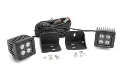 Rough Country Suspension Systems - Rough Country 71011 Rear Cab Mount 2" LED Pod Light Kit for Defender HD - Image 1