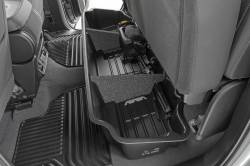 Rough Country Suspension Systems - Rough Country Rear Underseat Storage Bin Black Silverado/Sierra Dbl RC09061 - Image 1