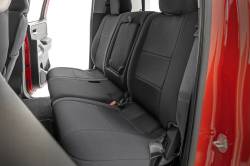 Rough Country Suspension Systems - Rough Country Front/Rear Seat Covers Black for 22-24 Nissan Frontier Crew 91058 - Image 3